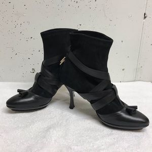 Bally Ankle High Heel Boots Packy style Size 8.5. New and Stunning!